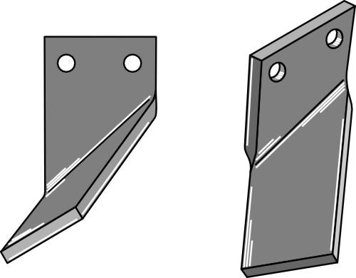 Pyörivä piikki 180x90 mm, vasen