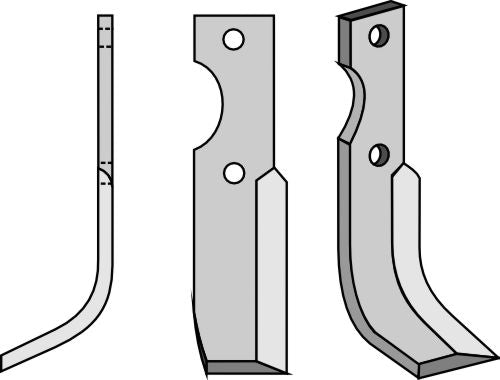 Terä 185 x 40 mm, vasen