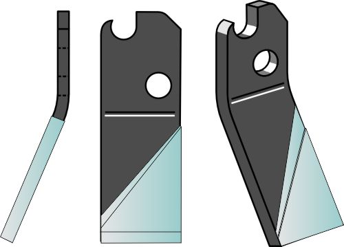 Pyörivä piikki DURAFACE 210x70mm, vasen