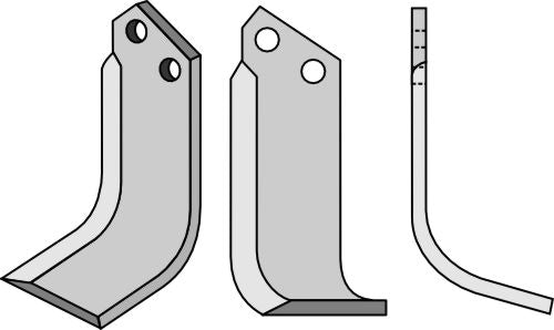 Terä 205 x 70 mm, oikea