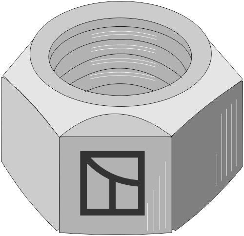 Mutteri M12x1,75 - galvanoitu - vasen kierre
