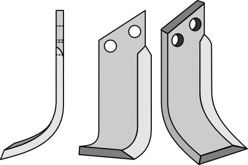 Terä 205 x 80 mm, vasen