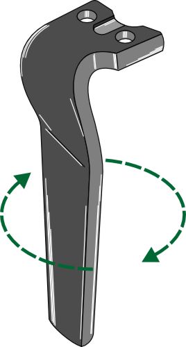 Kierrekynsien piikki 320 mm, oikea