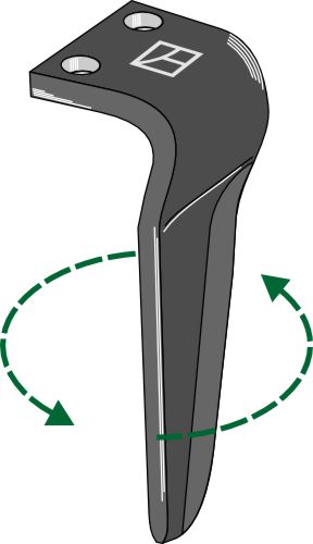 Kierrekultivaattorin piikki 300 mm, vasen