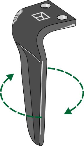 Kierrekynsien piikki 300 mm, oikea