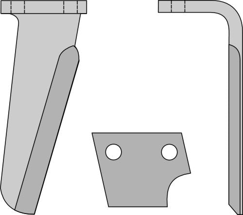 Pyörivän äesin piikki, oikea