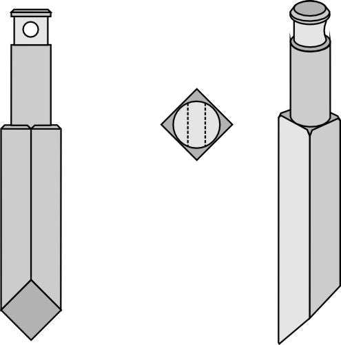 Pyörivä piikki 170 mm