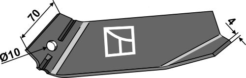 Ryggskjær 210 mm - venstre