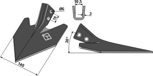 Avskjærer DIN 11112 - 140mm