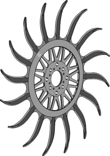 Roterende hakke-ring