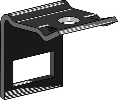 Klemme for tind 70x12 med forsterkningsfjær 70x10