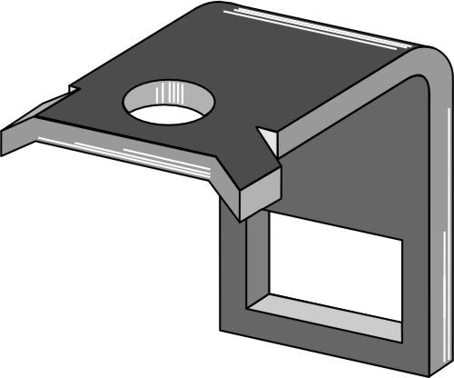 Klemme for tind 45x10