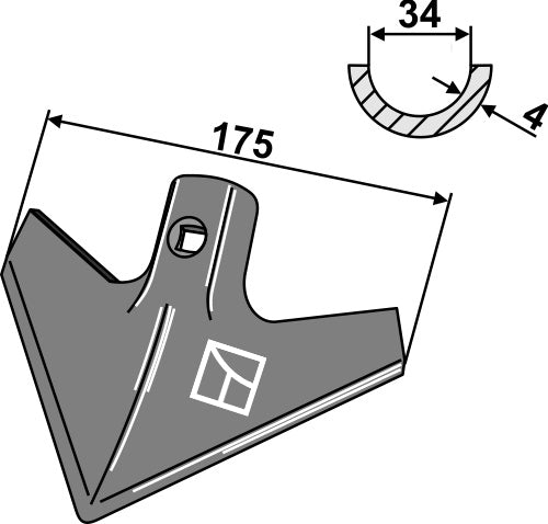 Avrettingsfreser 175 mm