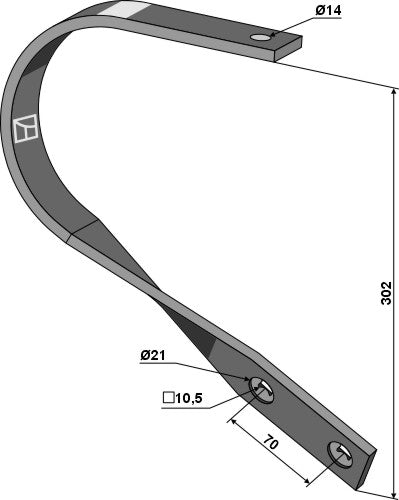 Tinne 40x8 - venstre