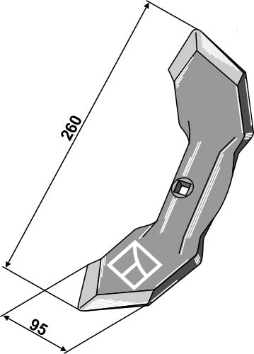 Kultivatorskjær Fraudge 260 mm