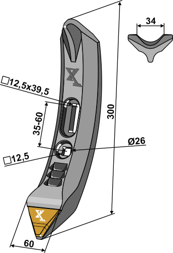 Smal skjær - Hardmetall