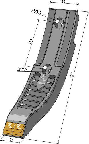 Skjærspiss - Hardmetall