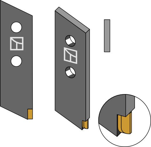 Bolt-on tind - Hardmetall