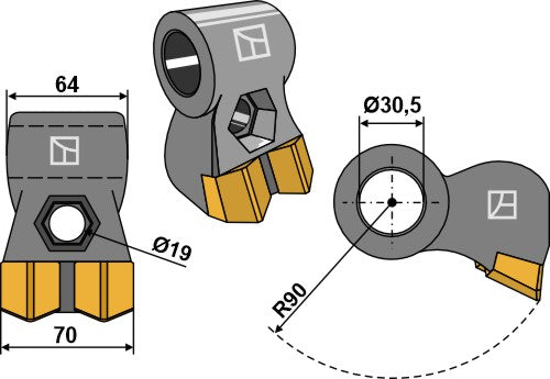 Beskjæringshammer - Hardmetall