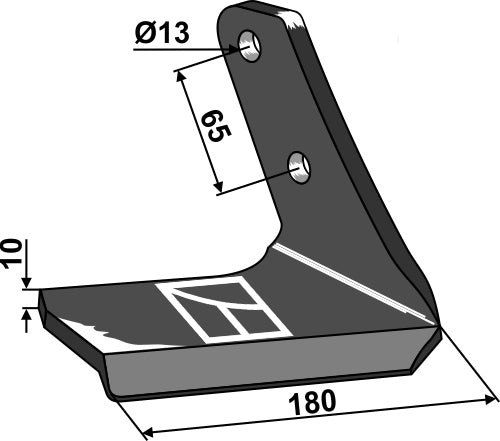 Stubbskjær 180 mm - høyre