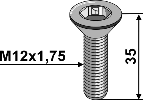 Bolt ISO10642 galvanisert