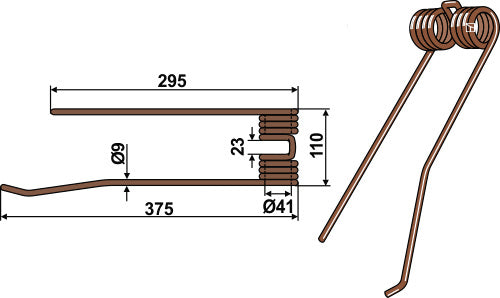 Høyvender Ø9 - venstre