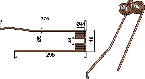 Høyvender Ø9 - høyre