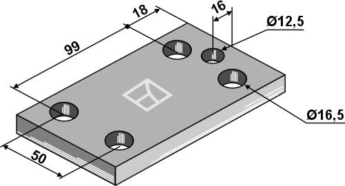 Tallerken 130x10x100