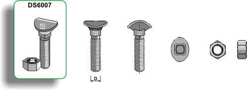 Kultivatorbolt - M10x45 - 10.9