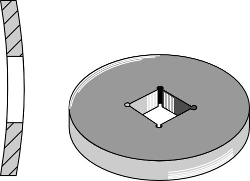 Sveisering for 36x36 og 40x40 firkantet aksel