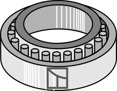 Konisk rullelager Ø35