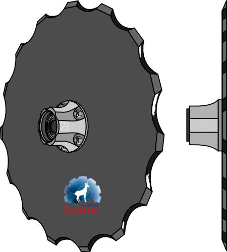 Såmaskinskive Ø350x4 - komplett uten lagerdeksel