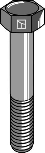 Sekskantbolt med metrisk fingjenge - M14x1,5x60 - 12.9