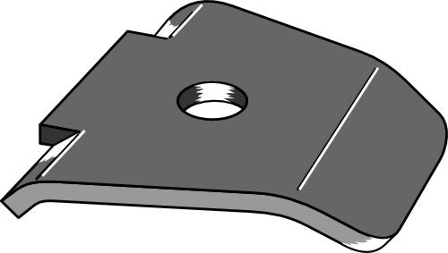 Skrapeplate for pakkevalser