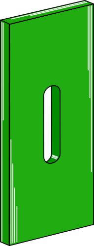 Greenflex plastskrape for pakkeruller