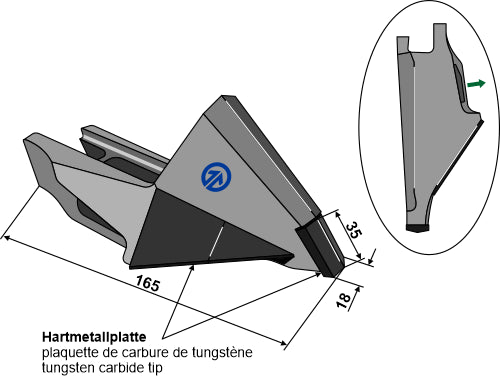 Utskiftingspunkt - Frø eller gjødsel - høyre