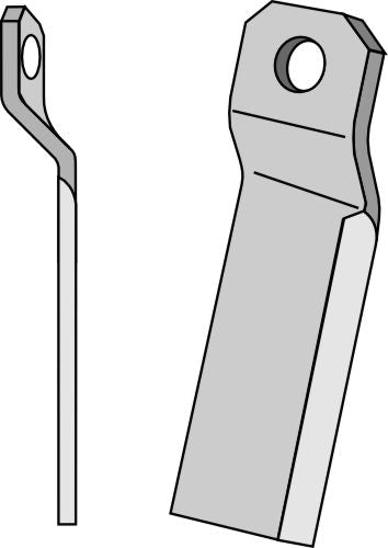 Vridd knuseblad 360x100mm - langt - venstre