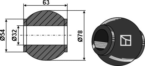Kule for toppkroker Kat. III-IV - BLACK LINE