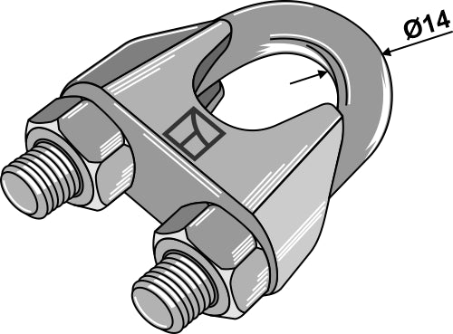Kabelklemmer i henhold til DIN 741 galvanisert