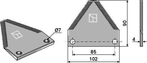 Kniver til fôrblandere
