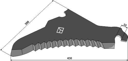 Ensilasjekniv 430 mm