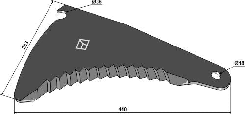 Ensilasjekniv 440 mm