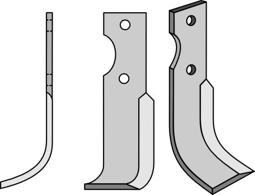 Blad 215x50mm, venstre