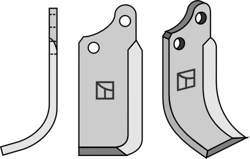 Blad 135x50mm, venstre