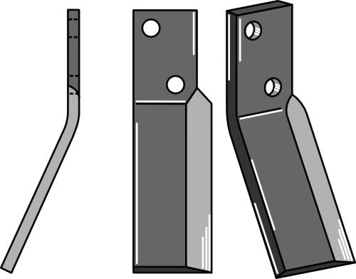 Roterende tind 220x60mm, venstre