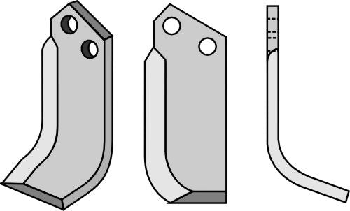 Blad 115x40mm, høyre