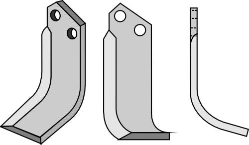 Blad 185x70mm, høyre
