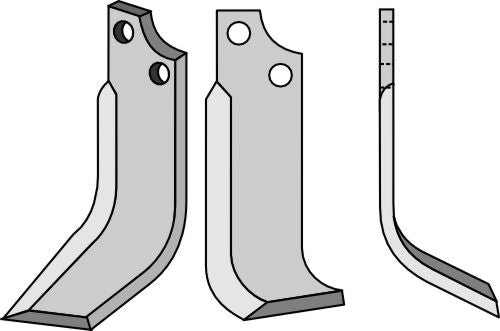 Blad 210x60mm, høyre