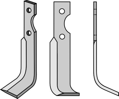 Blad 195x30mm, høyre