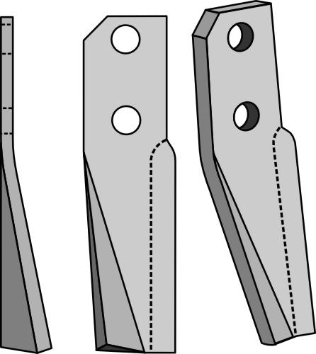 Roterende tind 230x60mm, venstre
